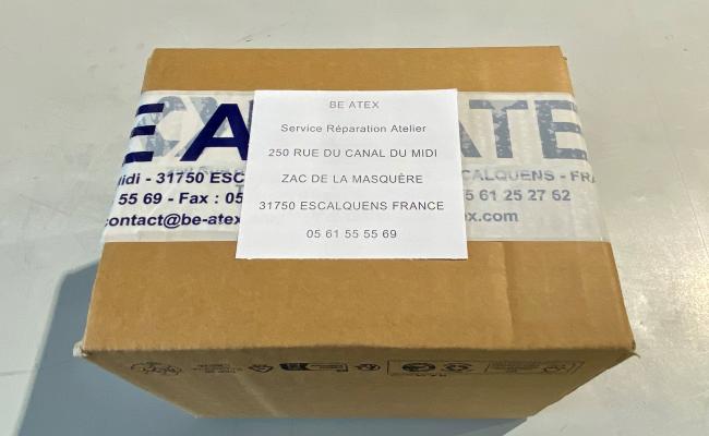 coller l'adresse sur le colis